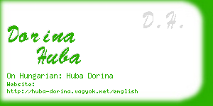 dorina huba business card